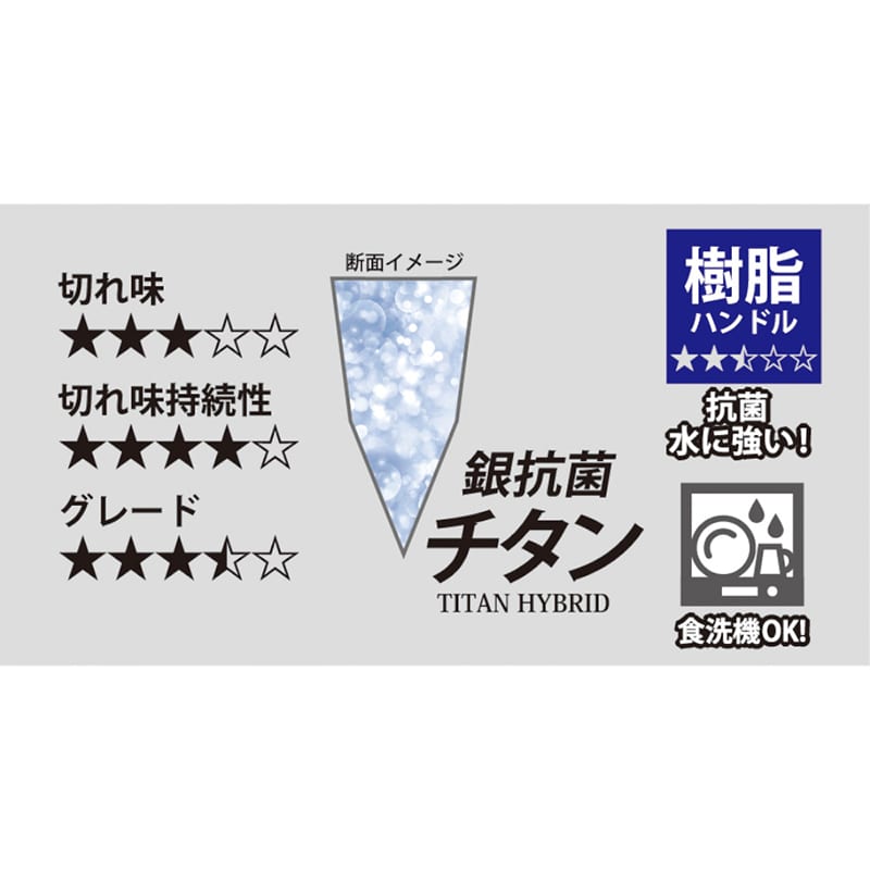 パール金属 チタン包丁 抗菌 ディスカバー 180mm FN-153 1個(ご注文単位1個)【直送品】