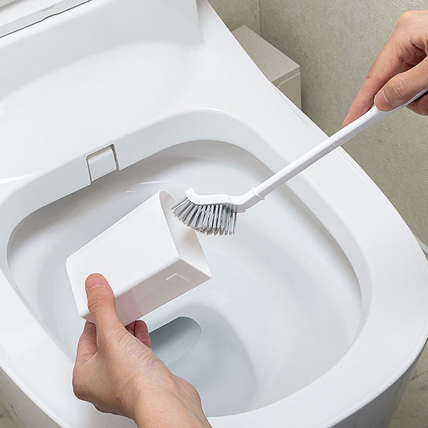 まめいた チャチャッと小そうじ トイレブラシ ケース付 TS-312 1個(ご注文単位1個)【直送品】