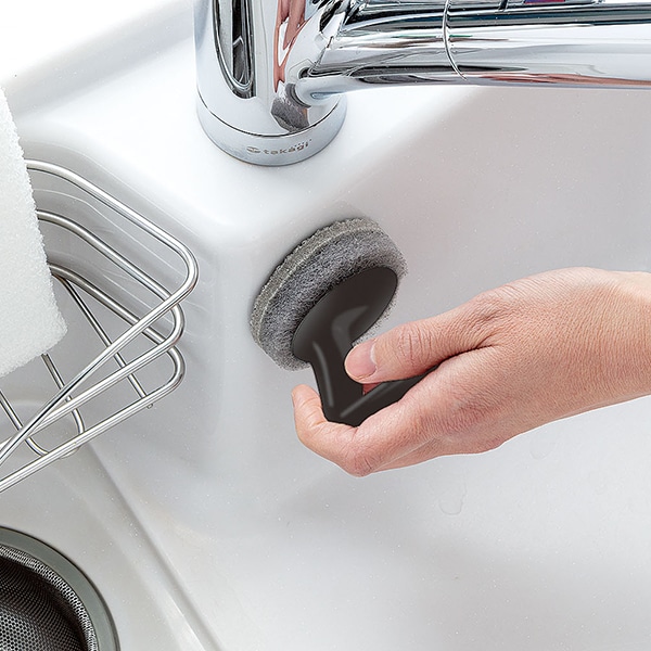 まめいた キッチンブラシ MK シンク洗い ブラック KB-471BK 1個(ご注文単位1個)【直送品】