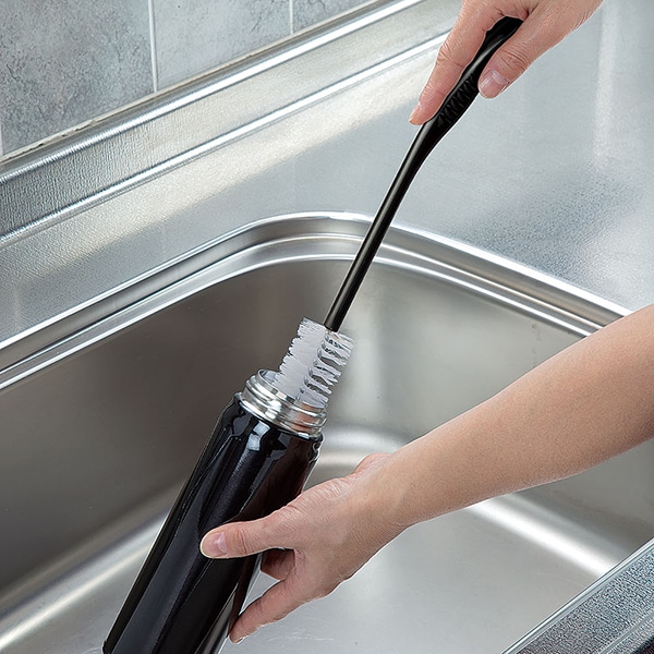 まめいた ブラシ MK スリムボトル洗い ロング ブラック KB-481BK 1個(ご注文単位1個)【直送品】