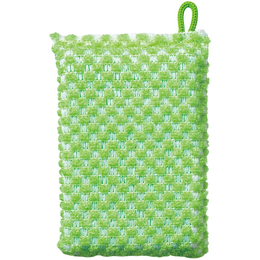 まめいた スポンジ 泡あわネット グリーン KB-407Ｇ 1個（ご注文単位1個）【直送品】