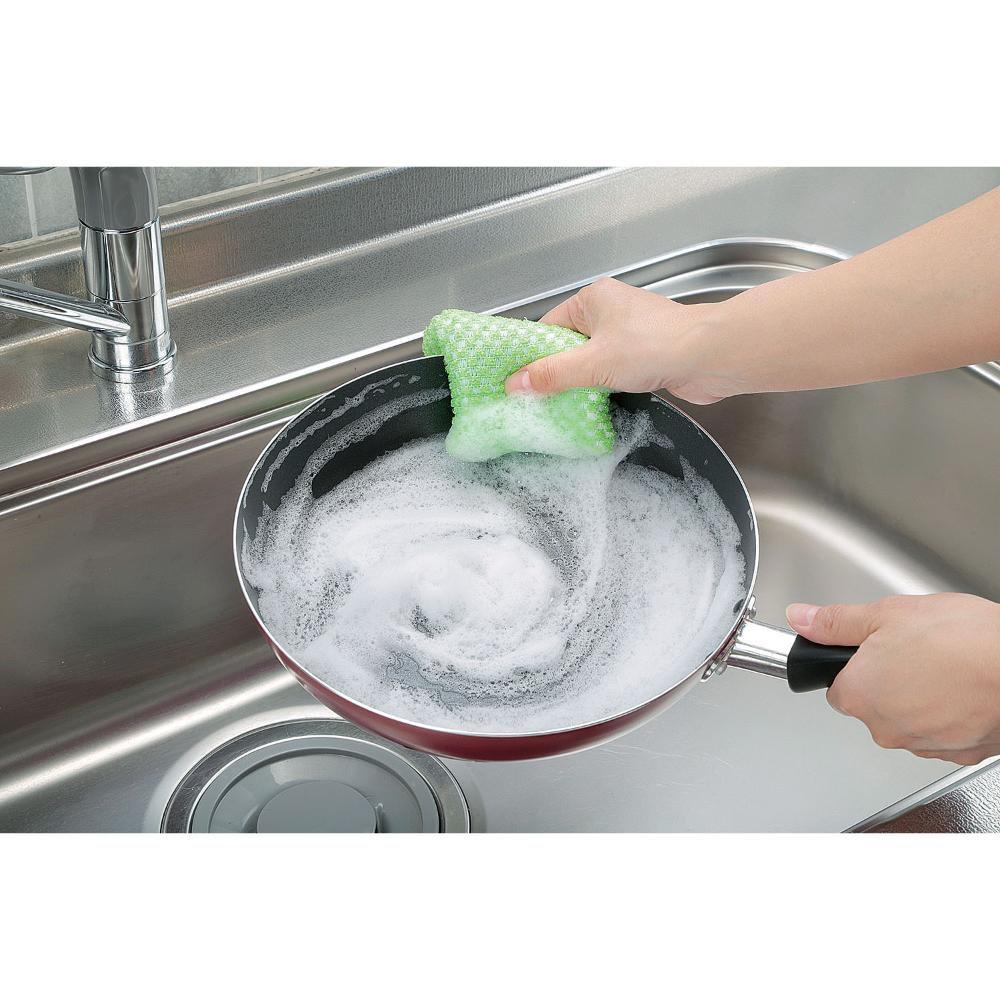 まめいた スポンジ 泡あわネット グリーン KB-407Ｇ 1個（ご注文単位1個）【直送品】