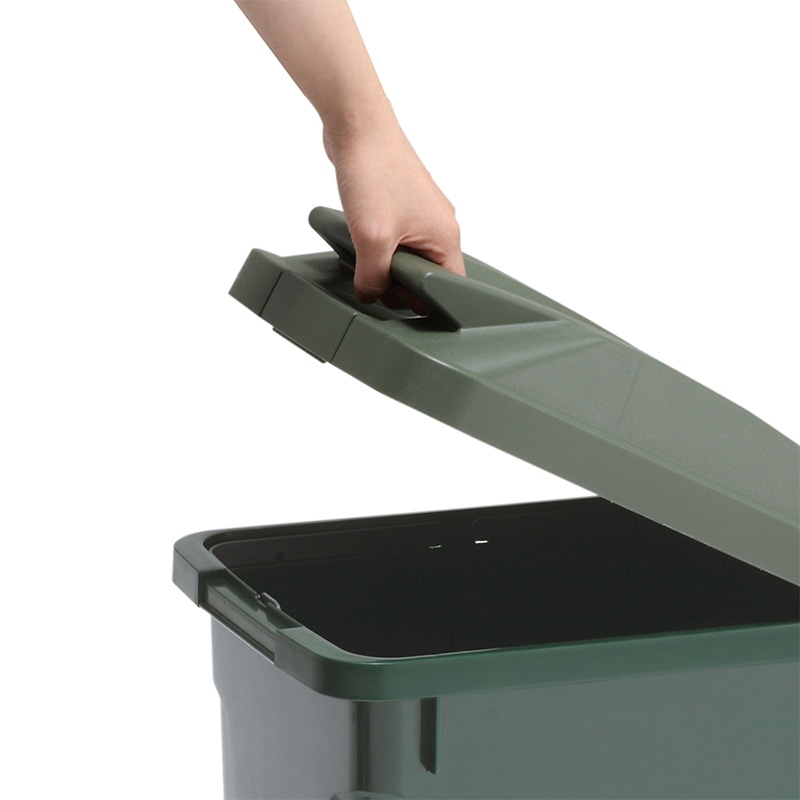 アスベル ハンドル付きペール 45L グリーン A6726 1個(ご注文単位1個)【直送品】