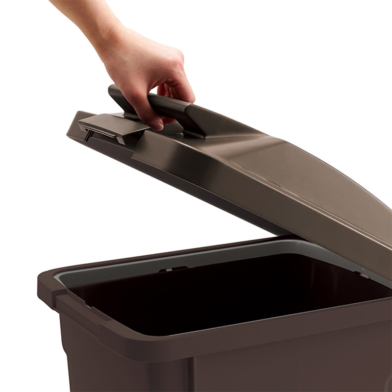 アスベル ハンドル付きペール 45L ブラウン A6726 1個(ご注文単位1個)【直送品】