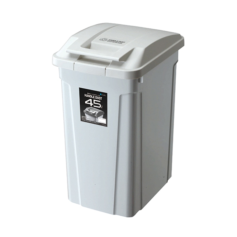 アスベル ハンドル付きペール 45L ホワイト A6726 1個（ご注文単位1個）【直送品】