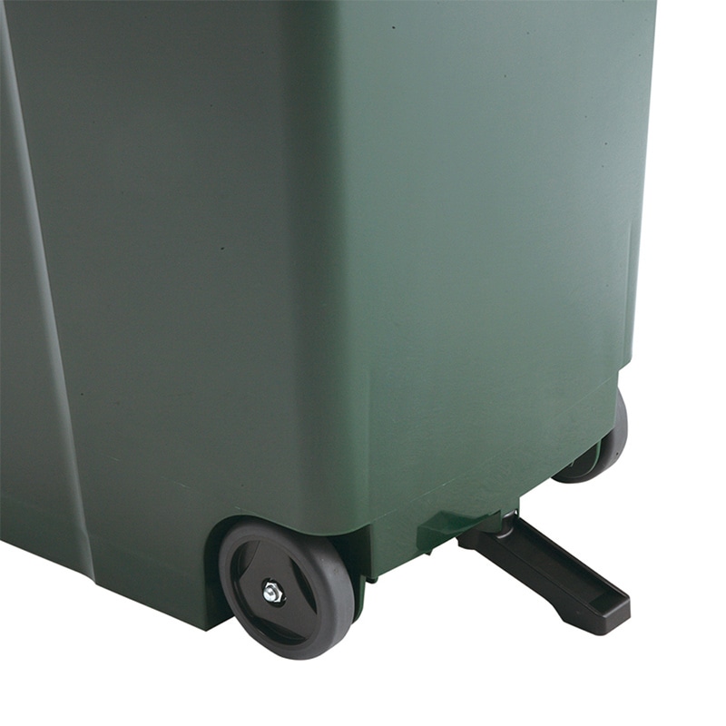アスベル ハンドル付きペール キャスター付 90L グリーン A6728 1個(ご注文単位1個)【直送品】