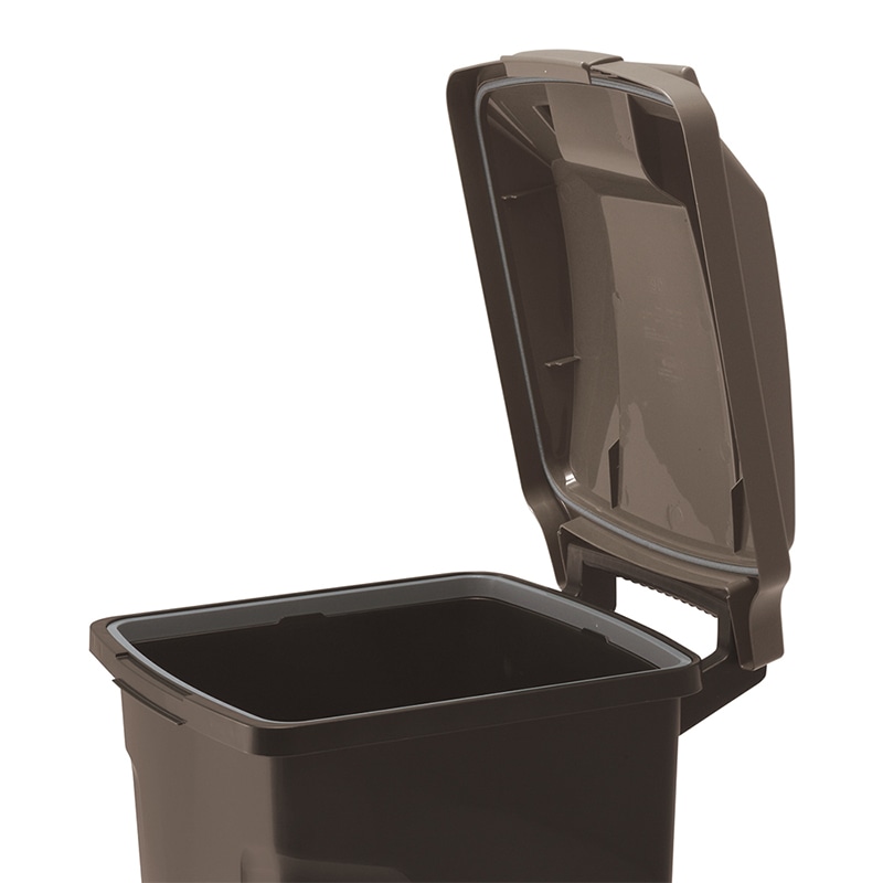 アスベル ハンドル付きペール キャスター付 90L ブラウン A6728 1個(ご注文単位1個)【直送品】