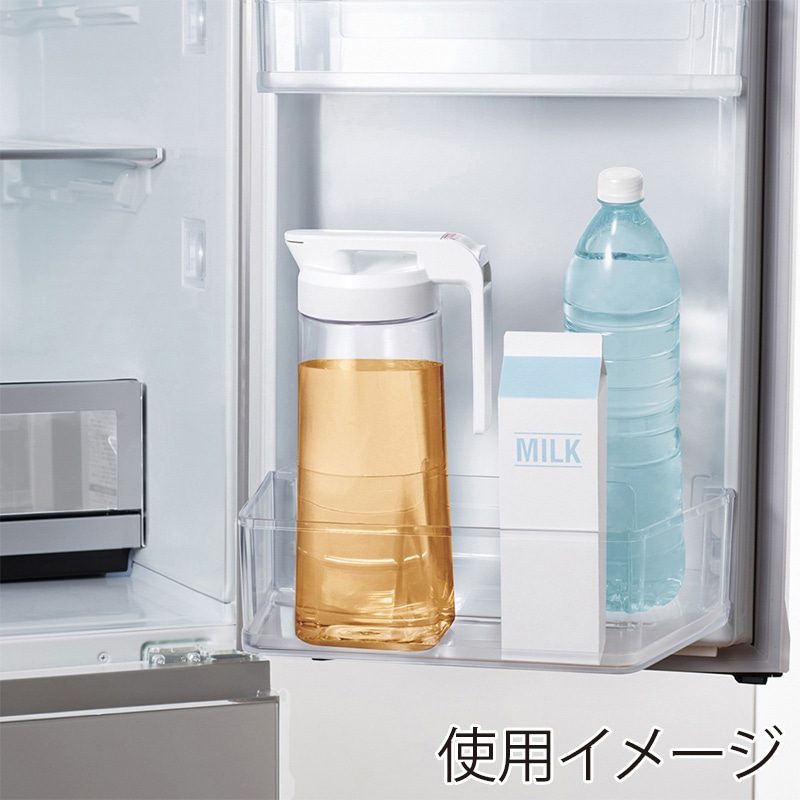 アスベル 冷水筒 耐熱 ドリンク・ビオ 2.1L ホワイト 2100WL A8045 1個(ご注文単位1個)【直送品】