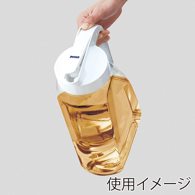 アスベル 冷水筒 耐熱 ドリンク・ビオ 3.1L ホワイト 3100K A8047 1個(ご注文単位1個)【直送品】