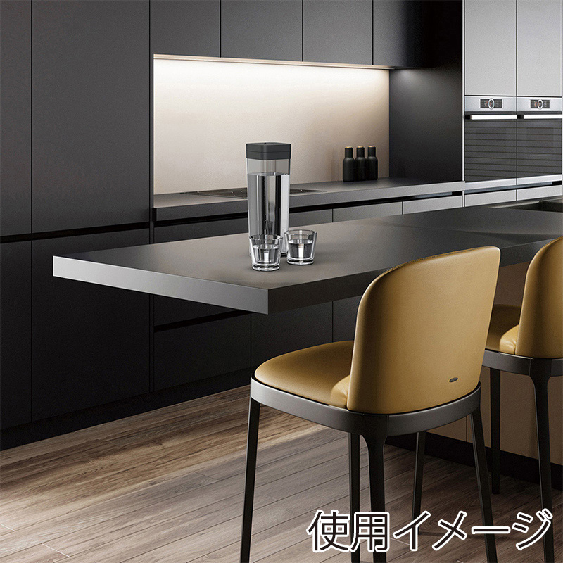 アスベル 冷水筒 耐熱 ドリンク・ビオ 1.2L ブラック SP120 A8050 1個(ご注文単位1個)【直送品】