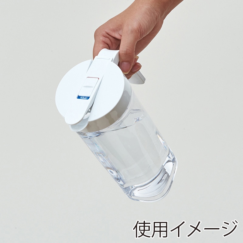 アスベル 冷水筒 耐熱 ドリンク・ビオ 1.1L ホワイト S1100 A8033 1個(ご注文単位1個)【直送品】