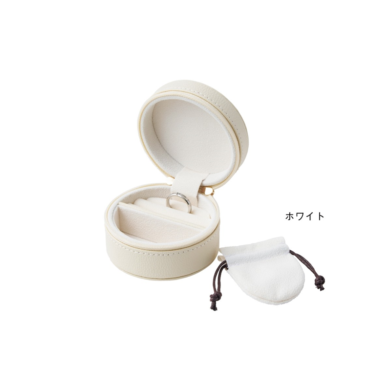 トップウェル JC2579 ジュエリーボックス ホワイト/1個（ご注文単位5個）【直送品】
