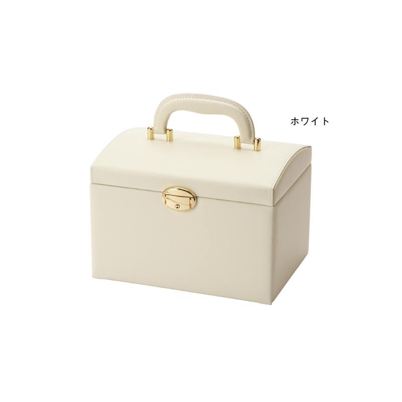 トップウェル JB-8200 引き出し2段宝石箱 ホワイト/1個（ご注文単位1個）【直送品】