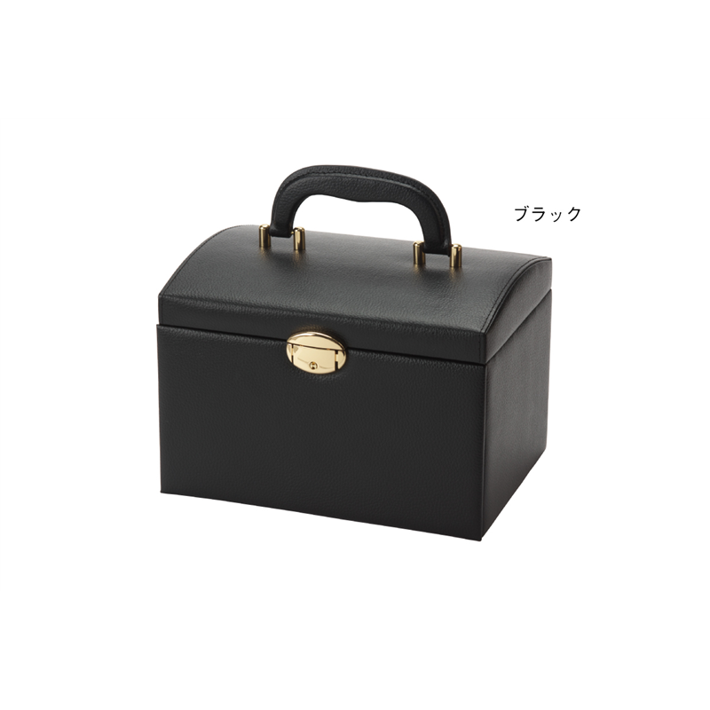 トップウェル JB-8200 引き出し2段宝石箱 ブラック/1個（ご注文単位1個）【直送品】
