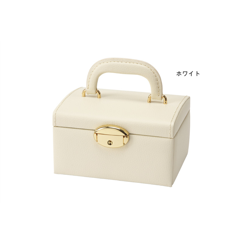 トップウェル JB-8100 引き出し1段宝石箱 ホワイト/1個（ご注文単位1個）【直送品】