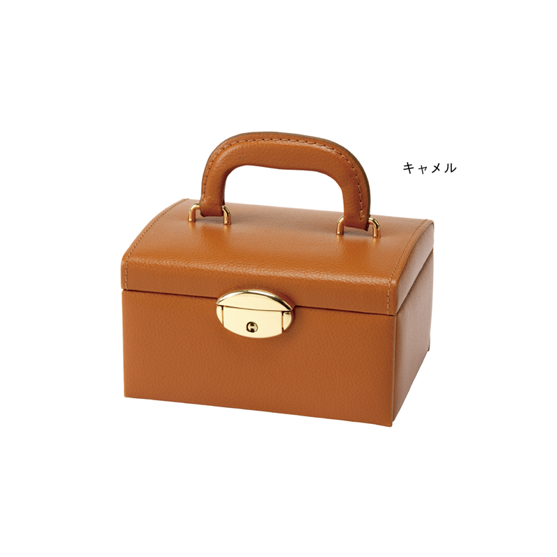 トップウェル JB-8100 引き出し1段宝石箱 キャメル/1個（ご注文単位1個）【直送品】