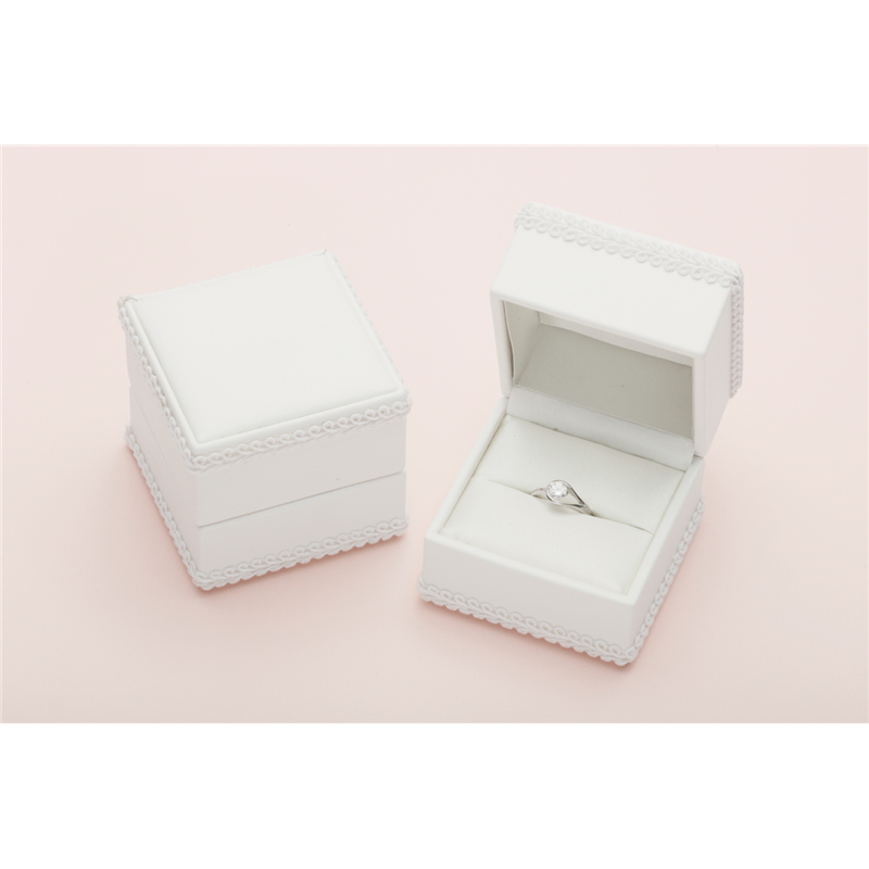 トップウェル KR101B ブライダルコレクション リングケース ホワイト/1個（ご注文単位12個）【直送品】