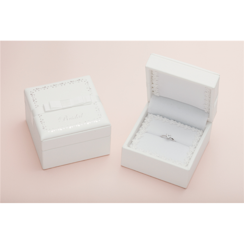 トップウェル KR220 ブライダルコレクション リングケース ホワイト/1個（ご注文単位12個）【直送品】