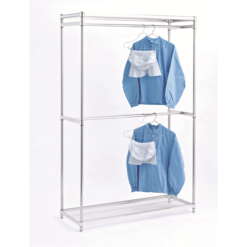 キャニオン ステンレスハンガーラック ﾊﾝｶﾞｰﾊﾟｲﾌﾟ2段 SHR2-2572 1台（ご注文単位1台）【直送品】