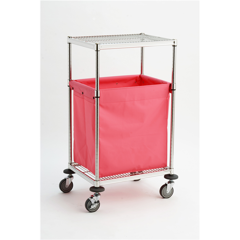 キャニオン メイドワゴンＥ バッグ１枚付 ＳＵＳ３０４ ピンク MWEB-S4606-PK 1台（ご注文単位1台）【直送品】