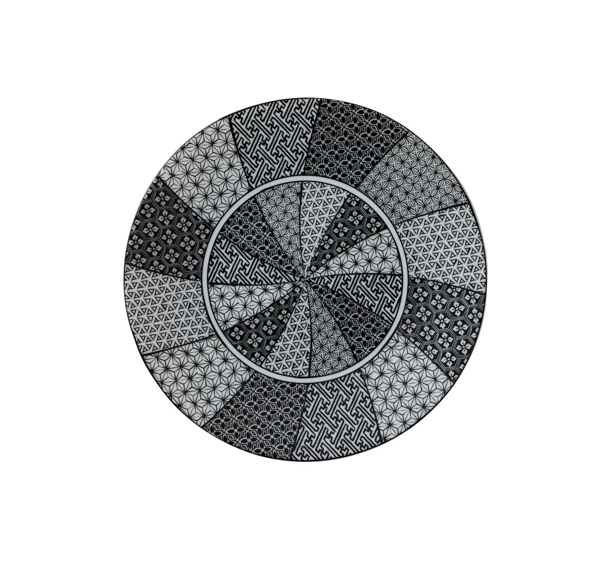 >丸モ高木陶器 銀欄手19㎝皿 4A010-13 1個(ご注文単位1個)【直送品】