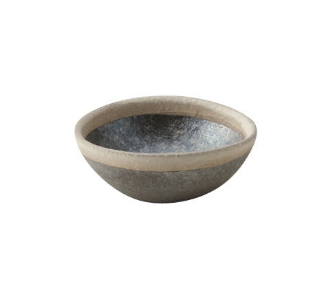 丸モ高木陶器 聲望黒窯変掛分腰丸千代口 4A016-10 1個（ご注文単位1個）【直送品】