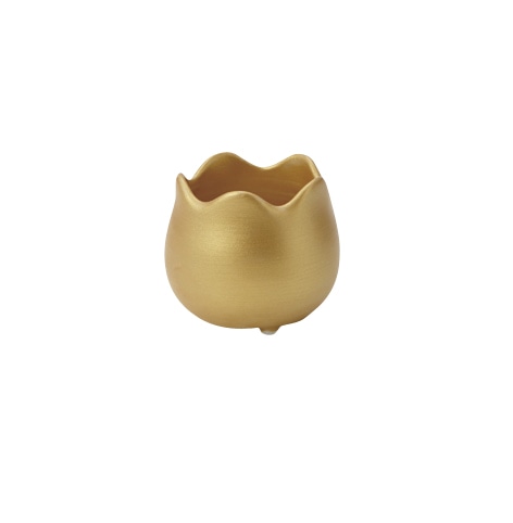 丸モ高木陶器 宝石内外彩つぼ小付ゴールド 4A020-09 1個（ご注文単位1個）【直送品】