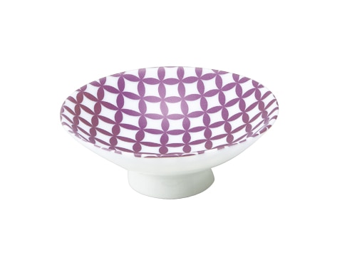 丸モ高木陶器 ラスターピンク平盃七宝 4A027-12 1個(ご注文単位1個)【直送品】