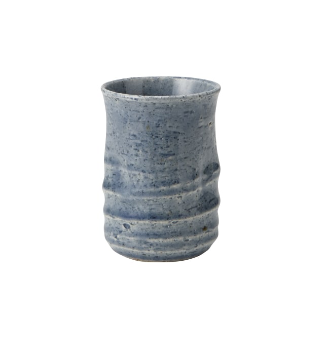 丸モ高木陶器 藍染反寿司湯呑 4A028-03 1個（ご注文単位1個）【直送品】