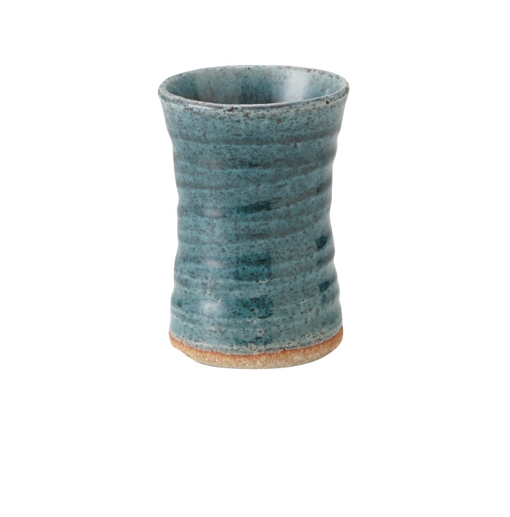 丸モ高木陶器 青透釉ロングカップ 4A028-10 1個（ご注文単位1個）【直送品】