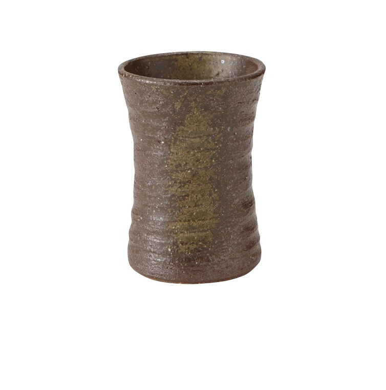 丸モ高木陶器 備前釉ロングカップ 4A028-11 1個（ご注文単位1個）【直送品】