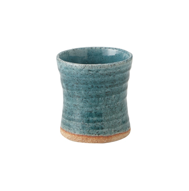 丸モ高木陶器 青透釉ゴブレット 4A028-15 1個（ご注文単位1個）【直送品】
