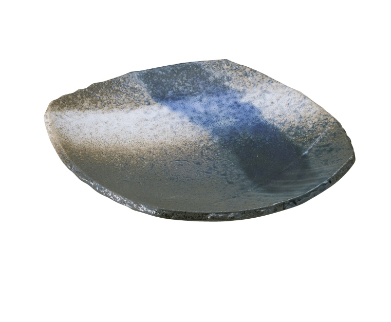 丸モ高木陶器 角櫛目型雲海取皿 4A031-11 1個（ご注文単位1個）【直送品】