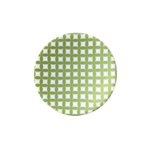 丸モ高木陶器 ラスター緑豆皿七宝 4A032-21 1個（ご注文単位1個）【直送品】