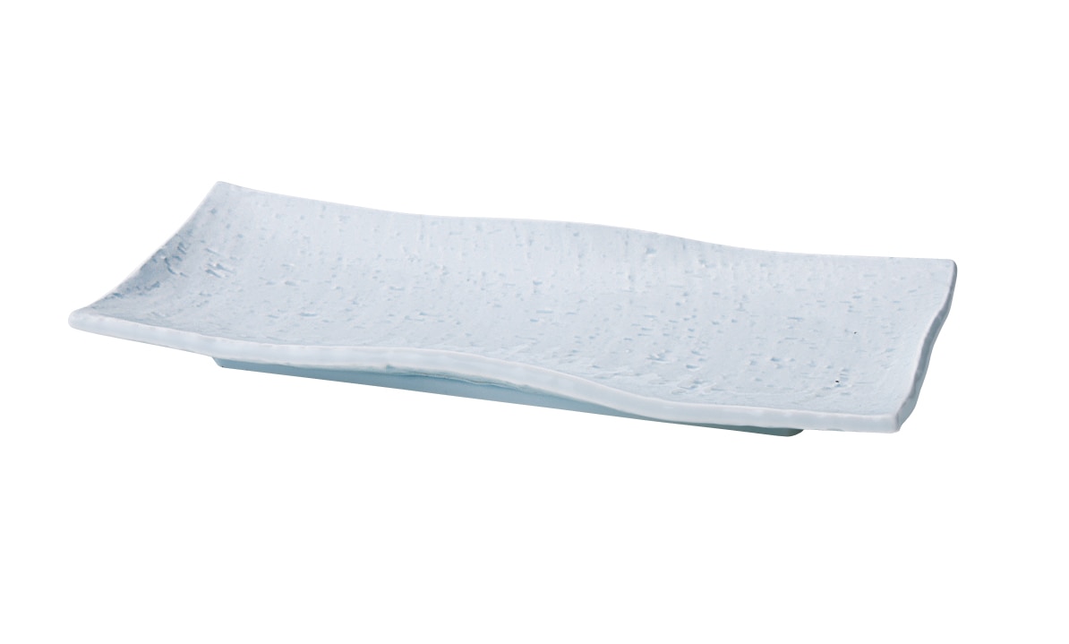 丸モ高木陶器 強化青白さんま皿 4A039-16 1個（ご注文単位1個）【直送品】