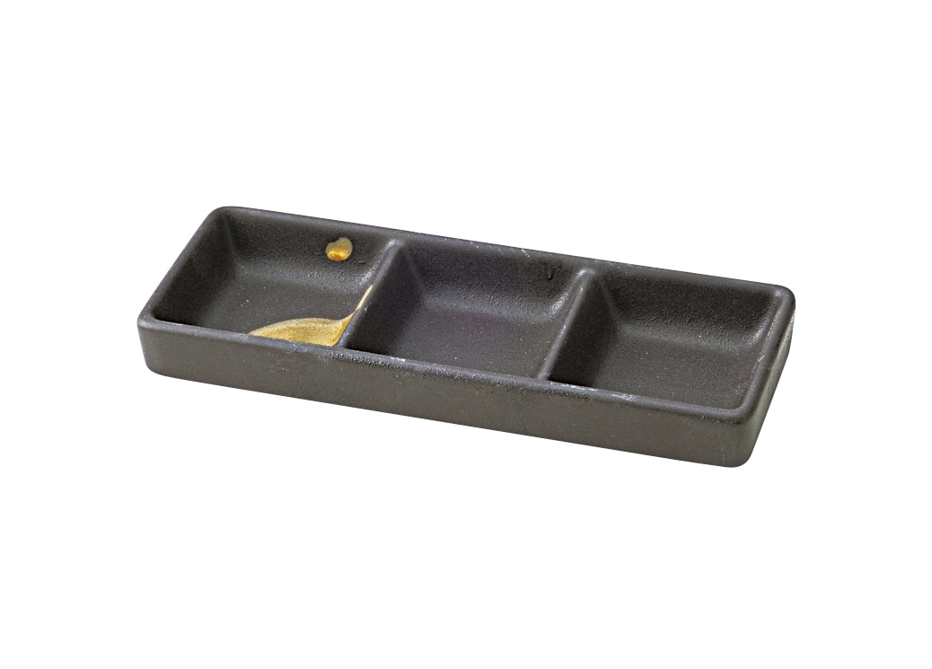 丸モ高木陶器 火山三ツ仕切皿 4A042-11 1個（ご注文単位1個）【直送品】