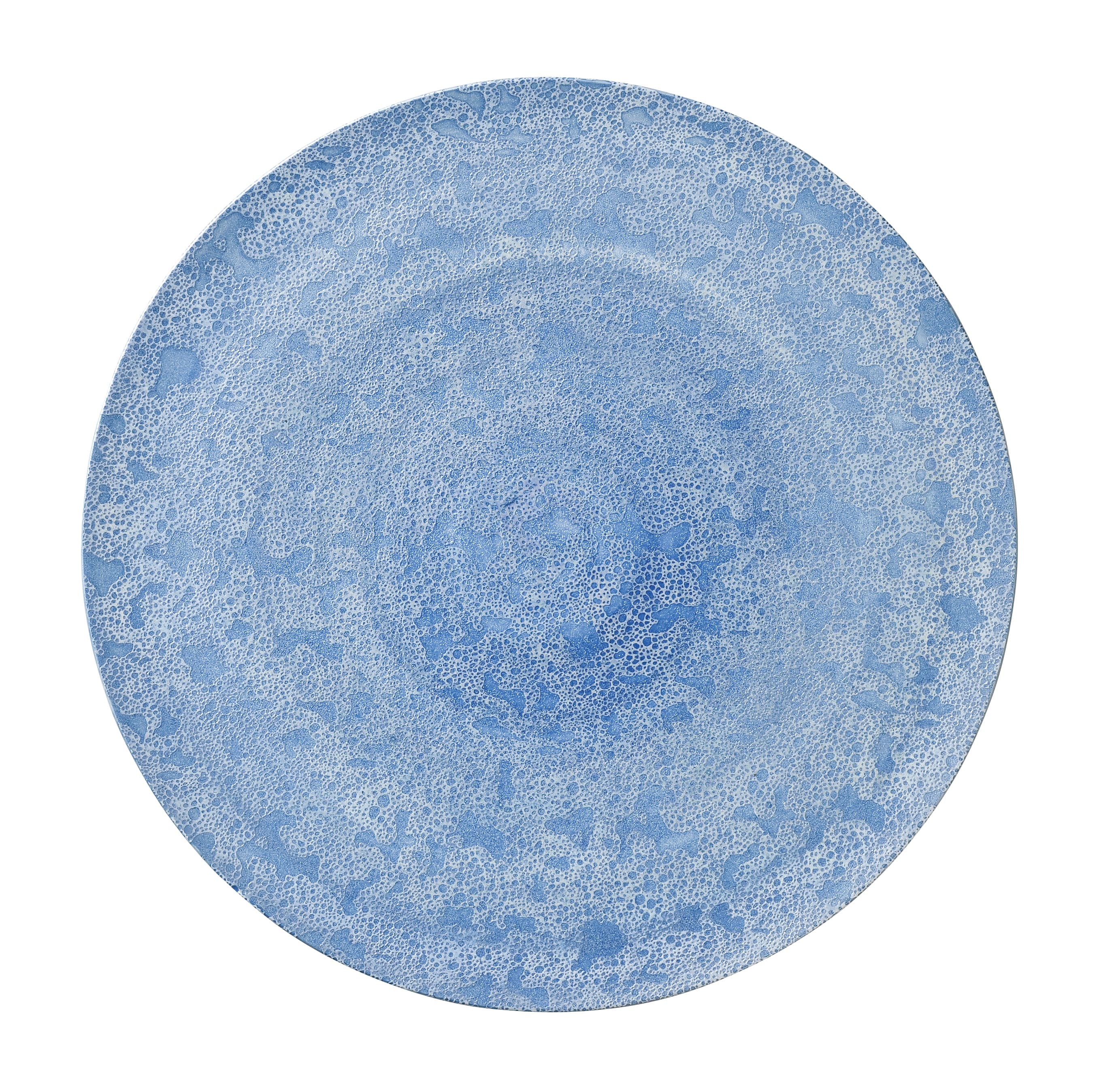 丸モ高木陶器 青泡ラスターフラットプレート 4A045-05 1個（ご注文単位1個）【直送品】