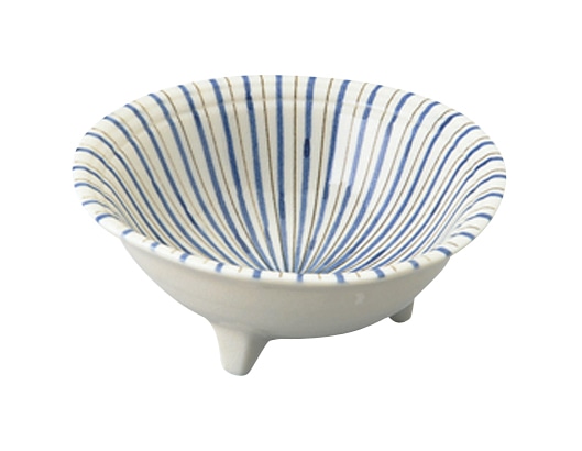 丸モ高木陶器 京十草三ッ足11.5cm鉢 4A048-04 1個（ご注文単位1個）【直送品】