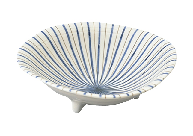 丸モ高木陶器 京十草三ッ足15.5cm鉢 4A048-05 1個（ご注文単位1個）【直送品】