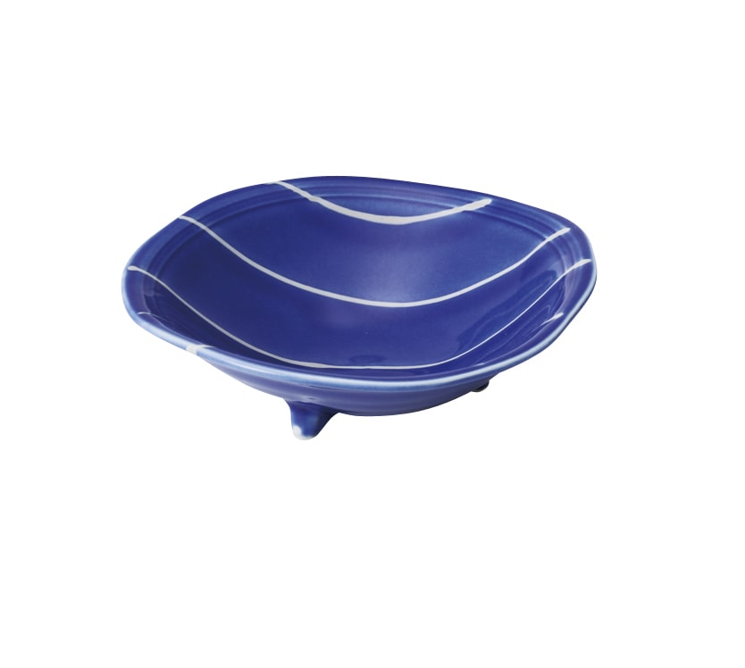 丸モ高木陶器 最上川三ッ足15.5cm鉢 4A048-11 1個（ご注文単位1個）【直送品】