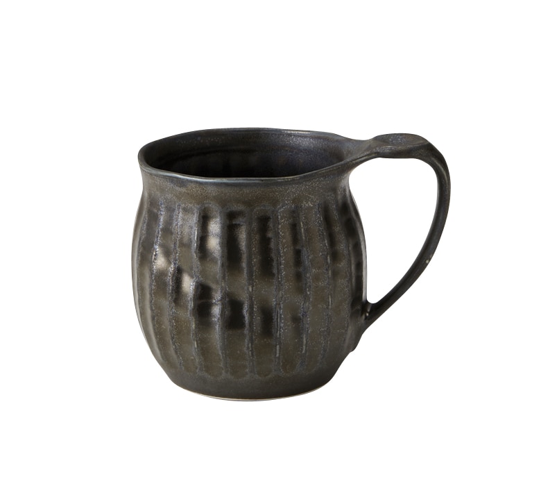 丸モ高木陶器 シルバー嵯峨野灰汁・ガラ入 4A052-32 1個（ご注文単位1個）【直送品】