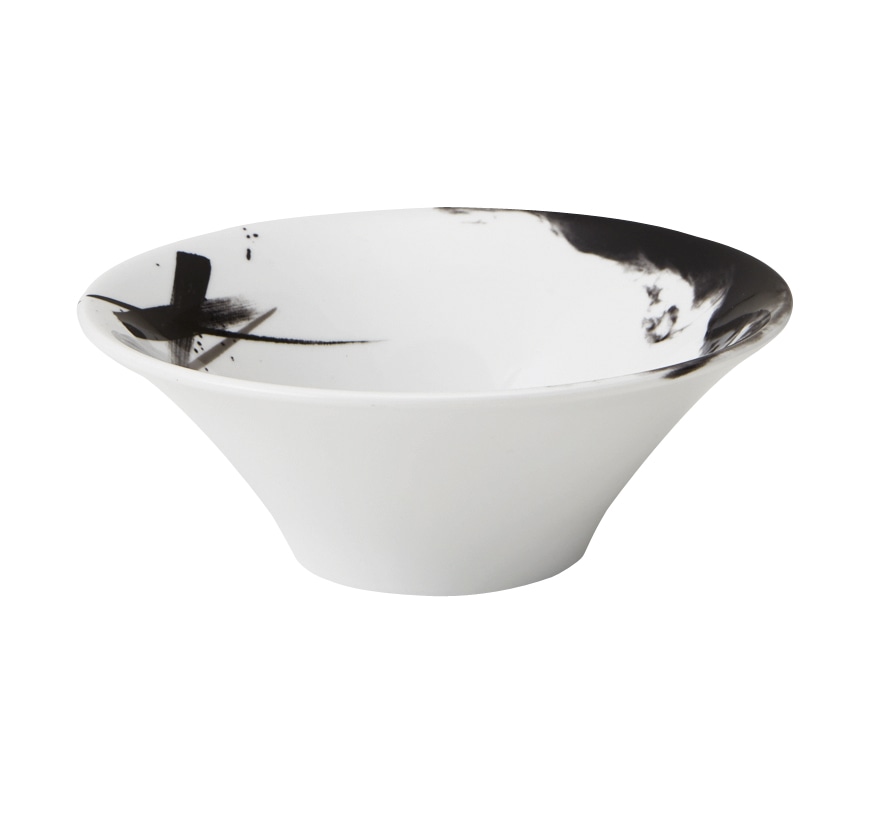 丸モ高木陶器 水墨和禅イングレ21㎝ボール 4A054-07 1個（ご注文単位1個）【直送品】