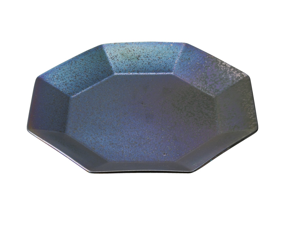 丸モ高木陶器 鳳凰22.5cm八角皿 4A058-04 1個（ご注文単位1個）【直送品】