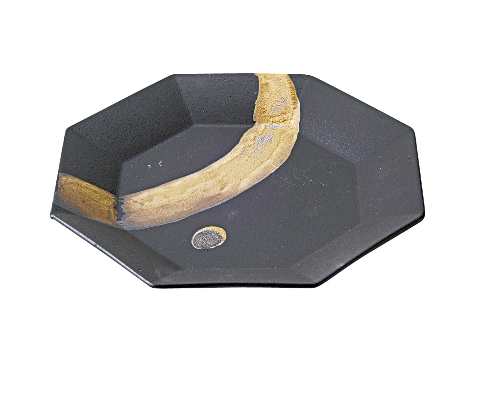 丸モ高木陶器 火山22.5cm八角皿 4A058-20 1個（ご注文単位1個）【直送品】