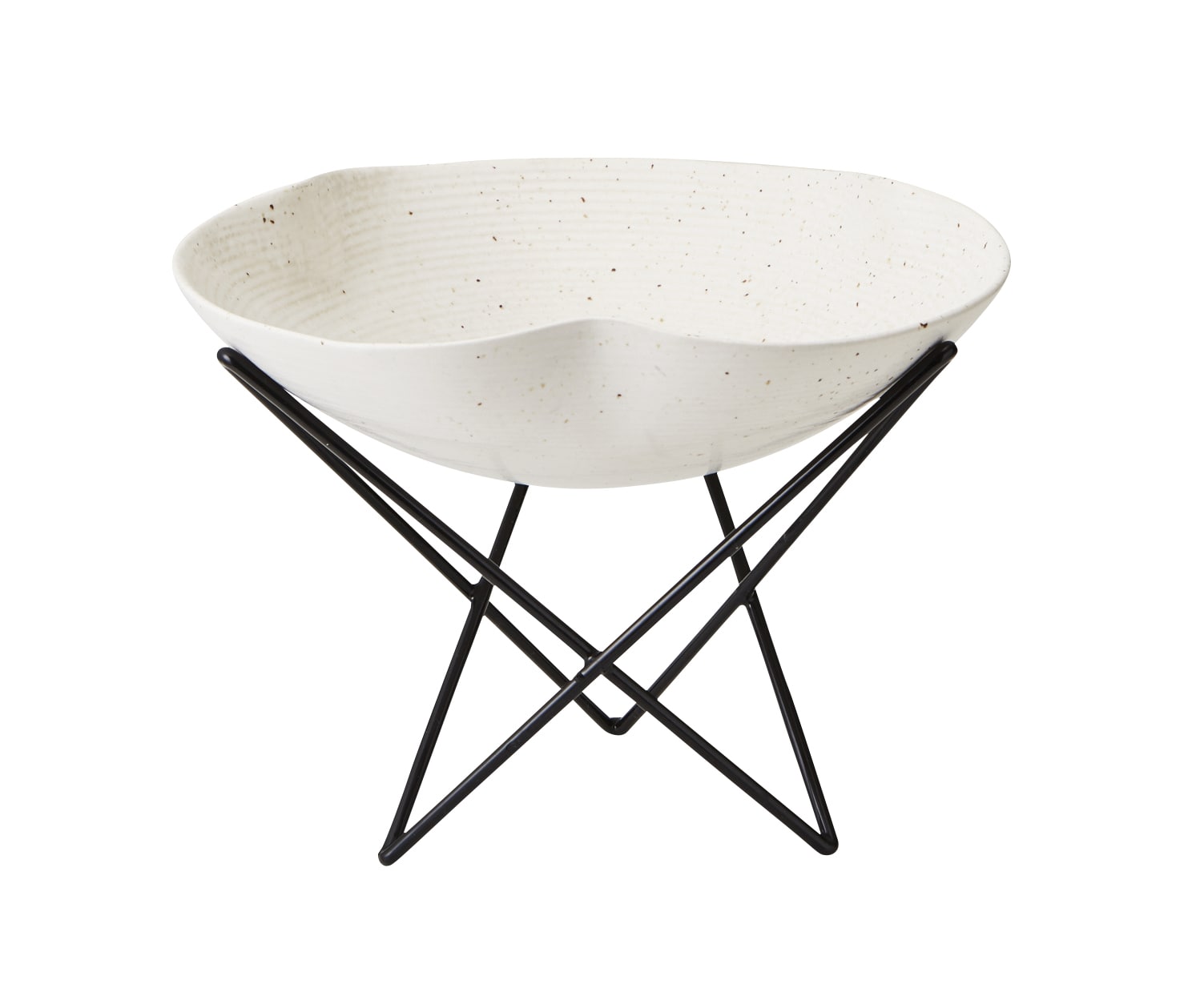 丸モ高木陶器 志野粉引水盤丸鉢 4A060-06 1個（ご注文単位1個）【直送品】