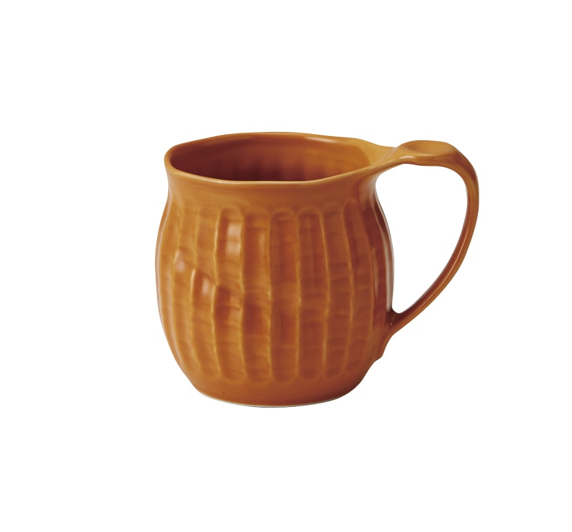 丸モ高木陶器 オレンジ嵯峨野マグカップ 4A060-15 1個（ご注文単位1個）【直送品】