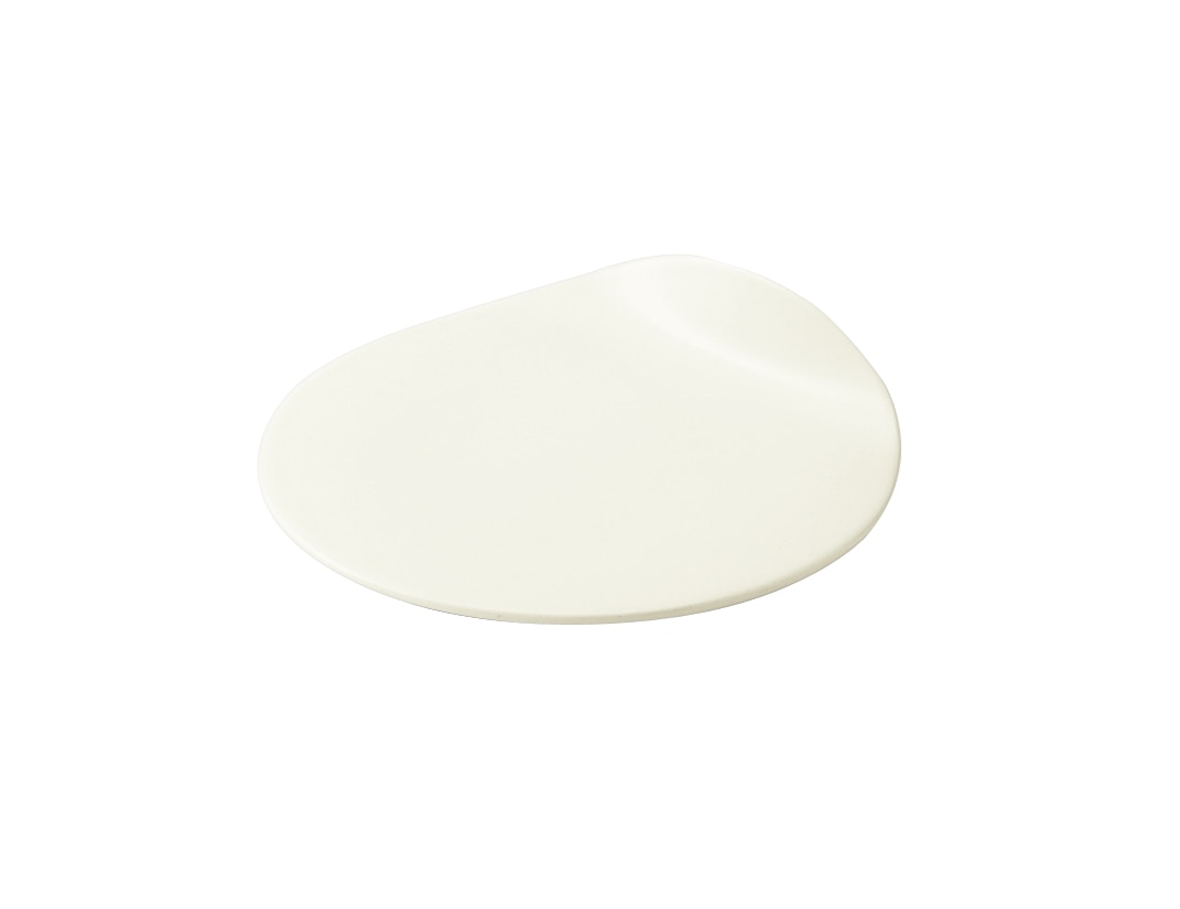 丸モ高木陶器 Knob16.5cm皿白 4A062-02 1個（ご注文単位1個）【直送品】