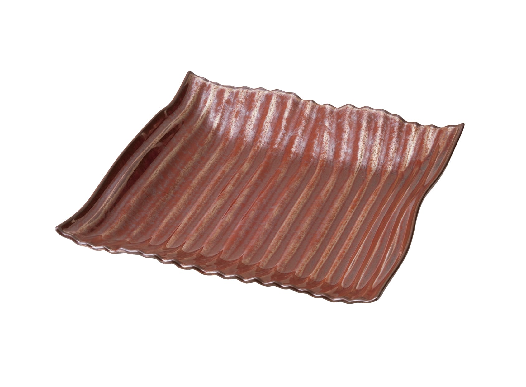 丸モ高木陶器 折衷30cm四方皿優艶 4A062-24 1個（ご注文単位1個）【直送品】