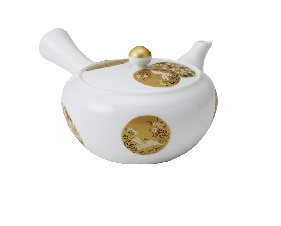 丸モ高木陶器 金彩丸紋急須 4A063-03 1個（ご注文単位1個）【直送品】