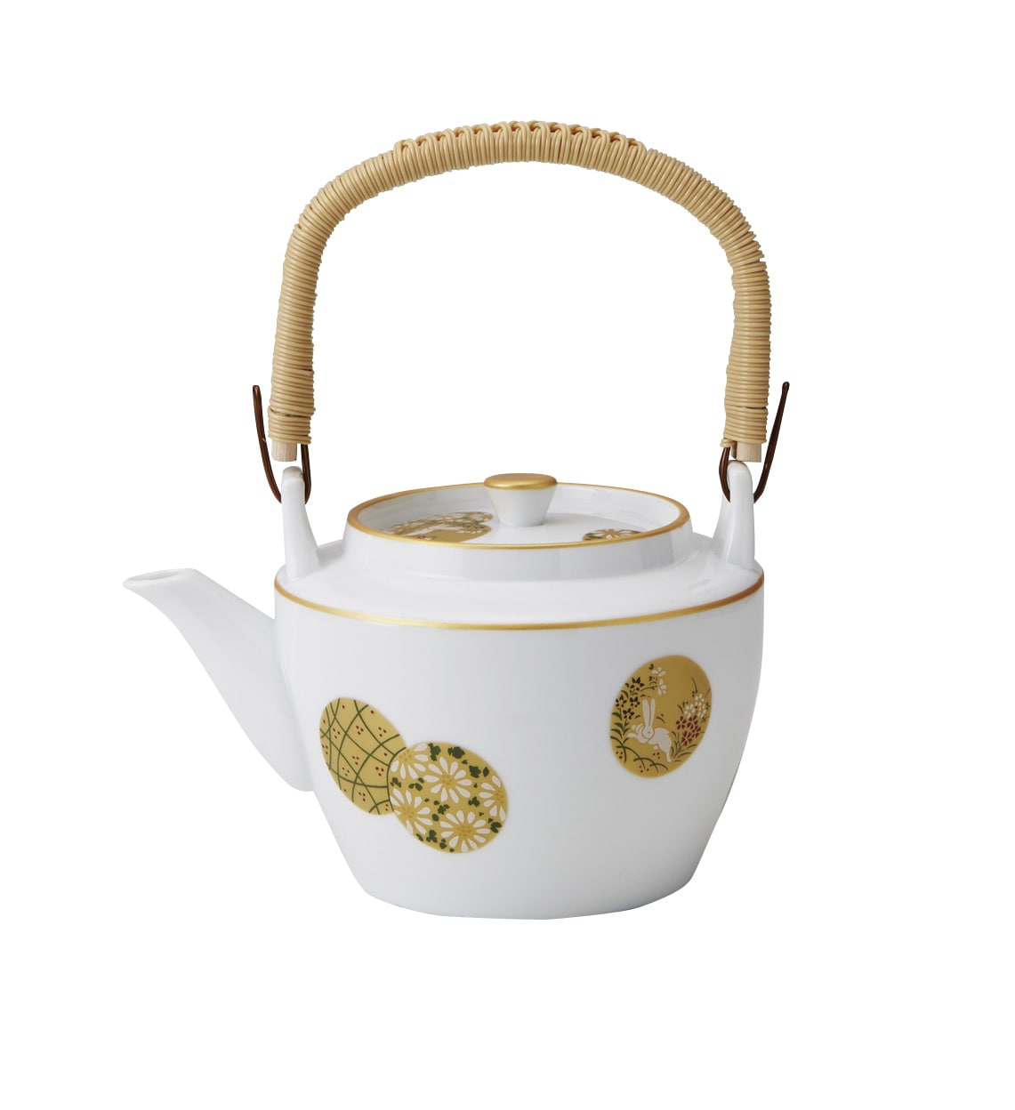 丸モ高木陶器 金彩丸紋土瓶 4A063-04 1個(ご注文単位1個)【直送品】